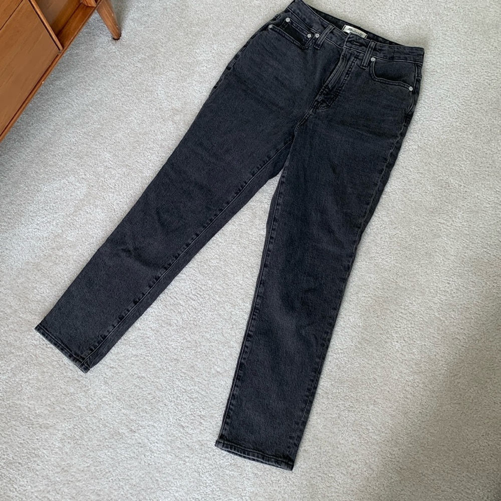 EUC Madewell Curvy Perfect Vintage Jean Gray Lunar Wash 26